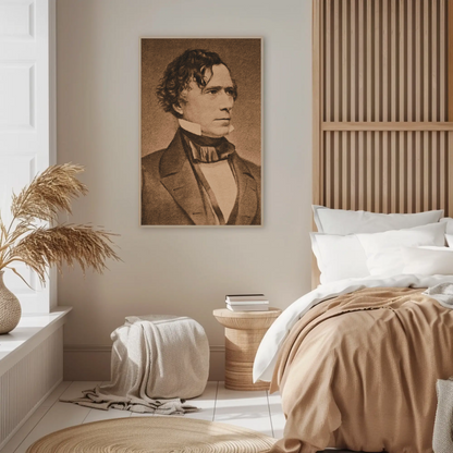 Franklin Pierce 14th President Sepia Photo