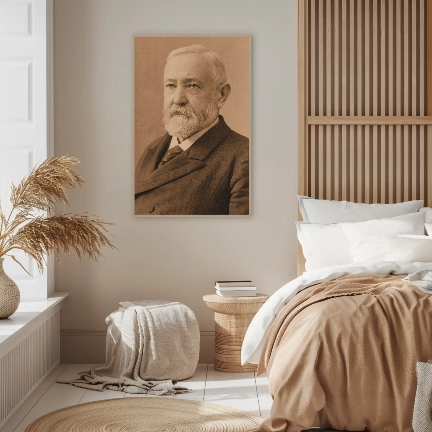 Benjamin Harrison 23rd President Sepia Photo