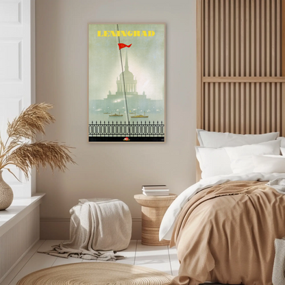 Leningrad Soviet Travel Poster