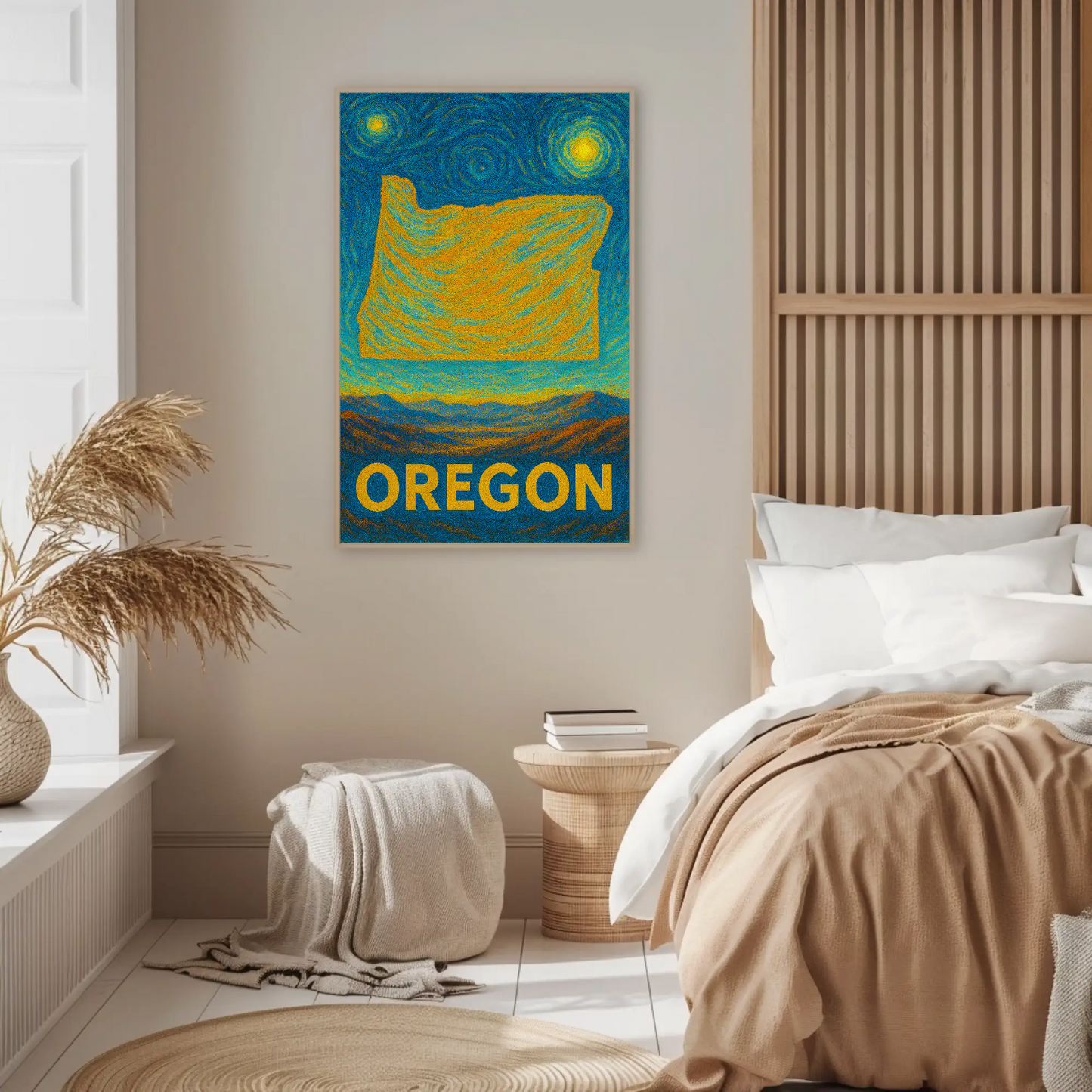 Oregon Starry Night Poster