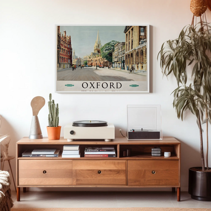 Oxford Travel by Train Poster