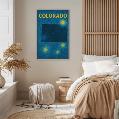 Colorado Starry Night Poster