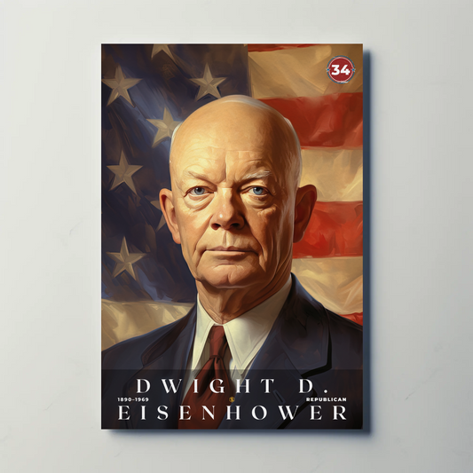 Dwight Eisenhower 34th President Of The United States Portrait