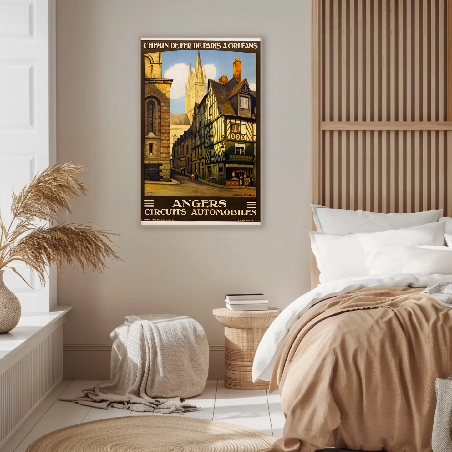 Paris Les Sables D'Olonne Vintage Travel Poster