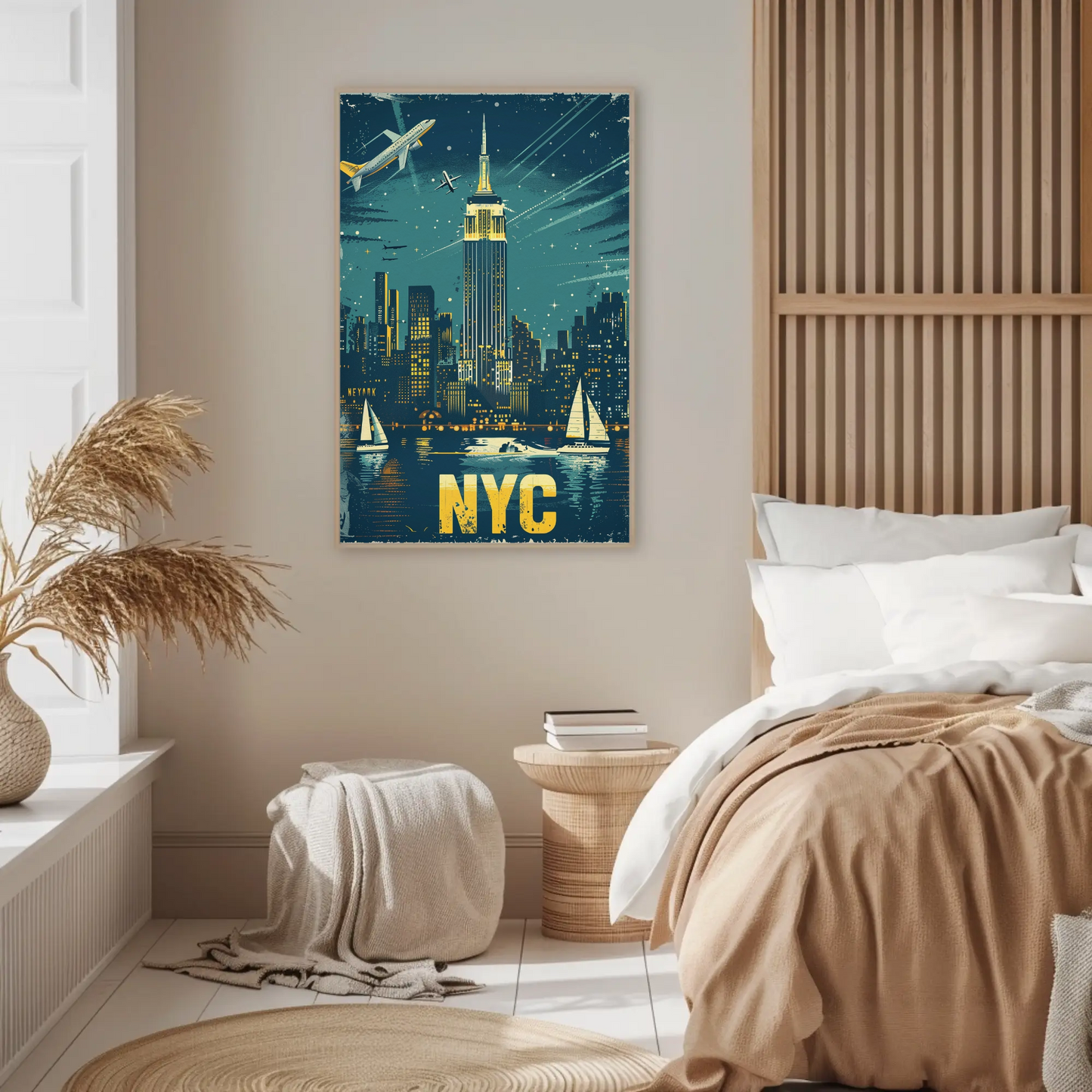 Vintage Poster NYC Nightscape
