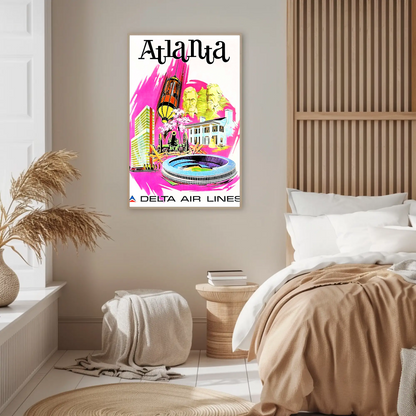 Atlanta Air Lines Travel Poster