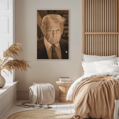 Donald Trump 47th President Sepia Photo
