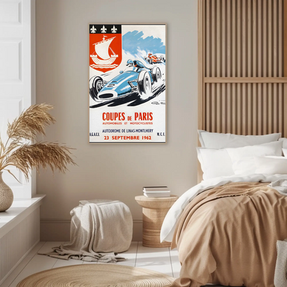 Coupes de Paris – 1962 Vintage Racing Poster