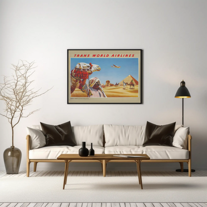 Egypt - Sphinx and Pyramids at Giza Poster