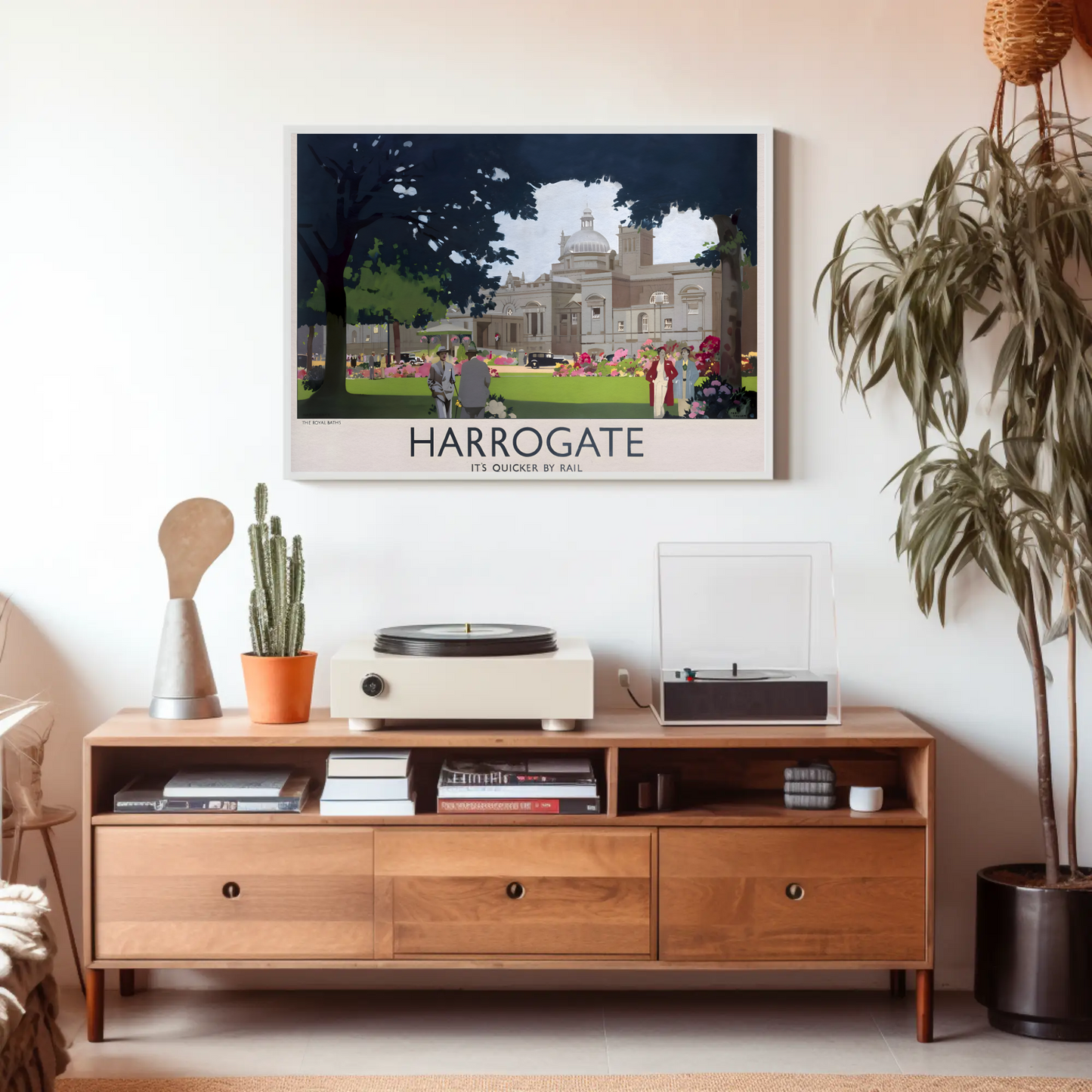 Harrogate - It's Quicker by Rail Poster