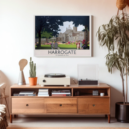 Harrogate - It's Quicker by Rail Poster