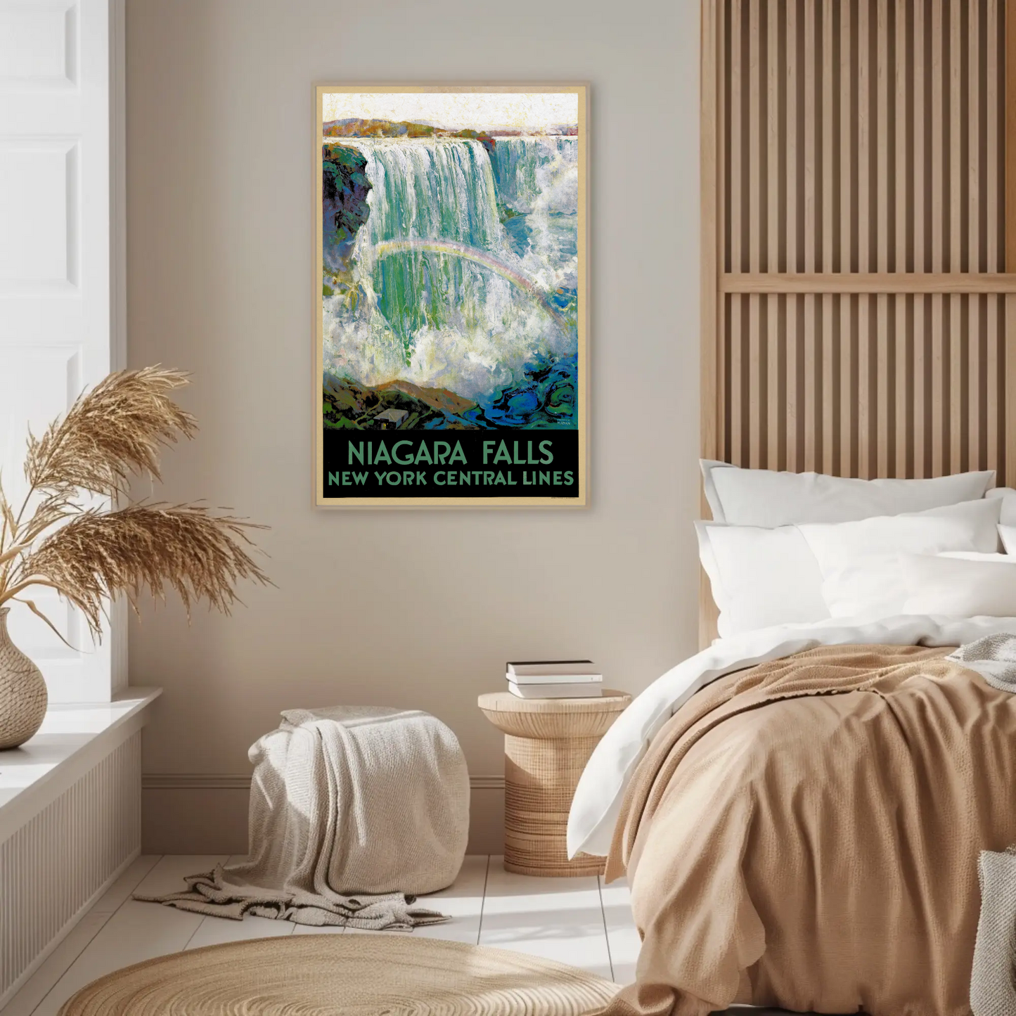 Niagara Falls New York Central Lines Vintage Poster