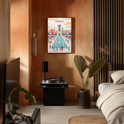 Tehran's Urban Vibes Poster