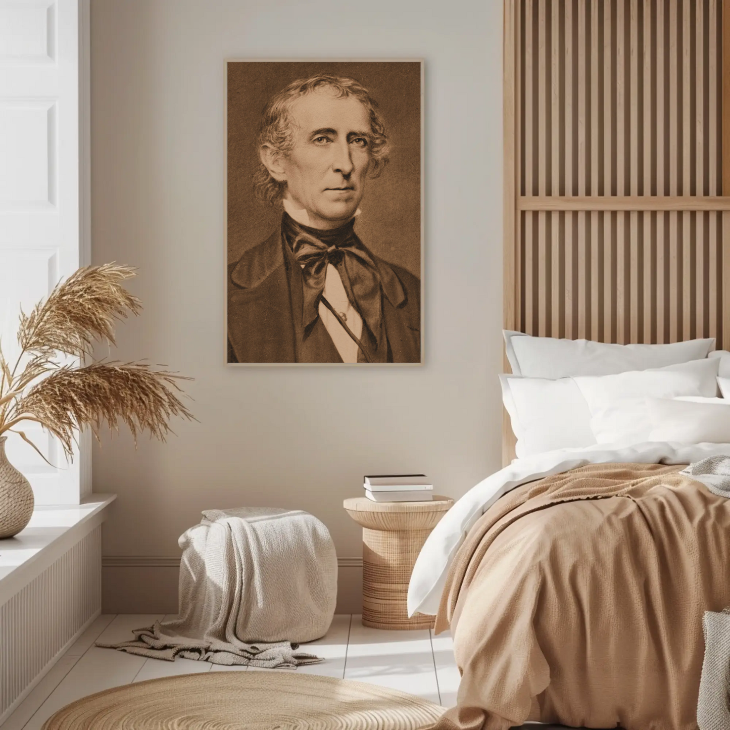 John Tyler 10th President Sepia Photo