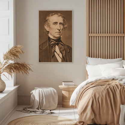 John Tyler 10th President Sepia Photo