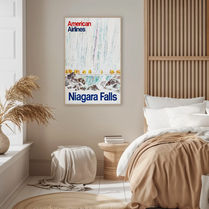 Niagara Falls American Airlines Tour Vintage Poster