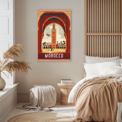 Morocco Vintage Travel Poster