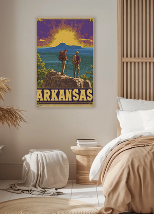 Vintage Poster Arkansas Sunset Hike