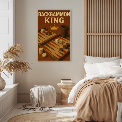 Vintage Poster Backgammon King