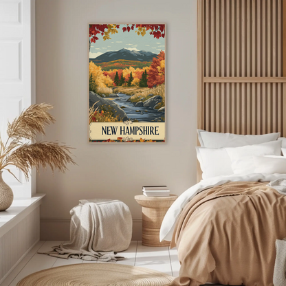 New Hampshire Vintage Poster