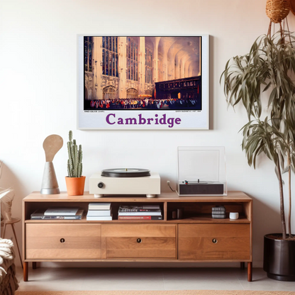 Cambridge King's College Chapel Poster