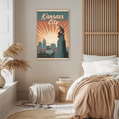 Kansas City Vintage Poster Native Heritage
