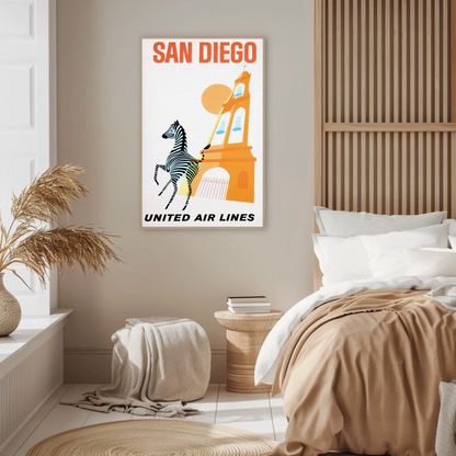 San Diego - United Air Lines Poster