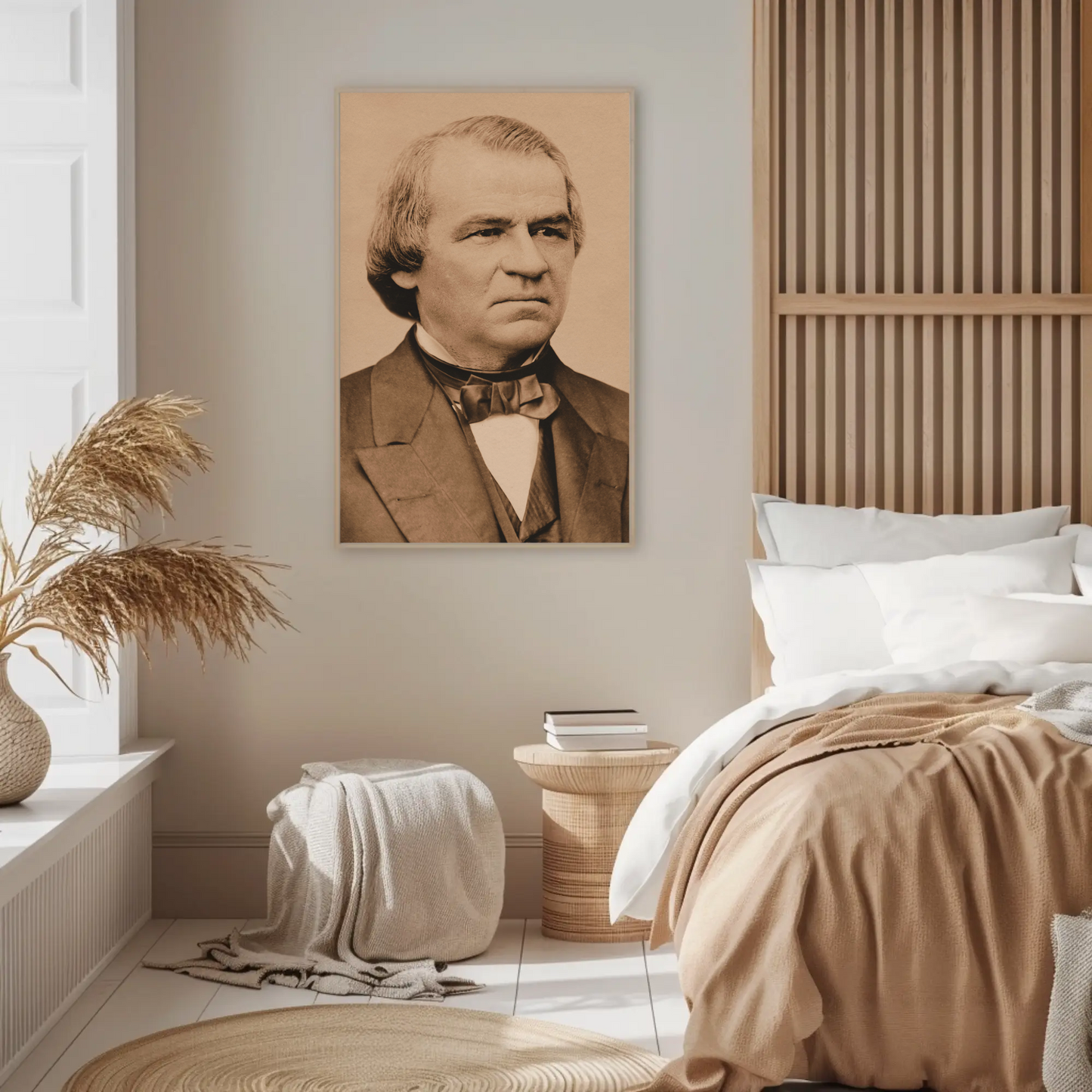 Andrew Johnson 17th President Sepia Photo