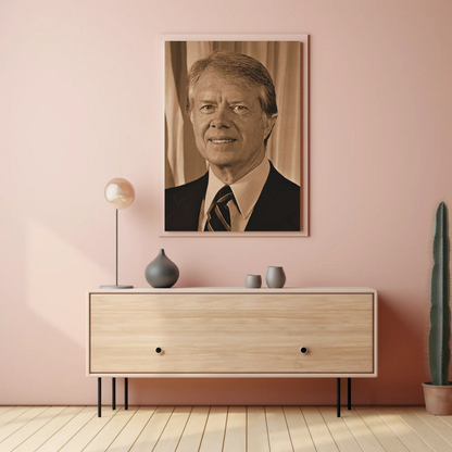 Jimmy Carter 39th President Sepia Photo