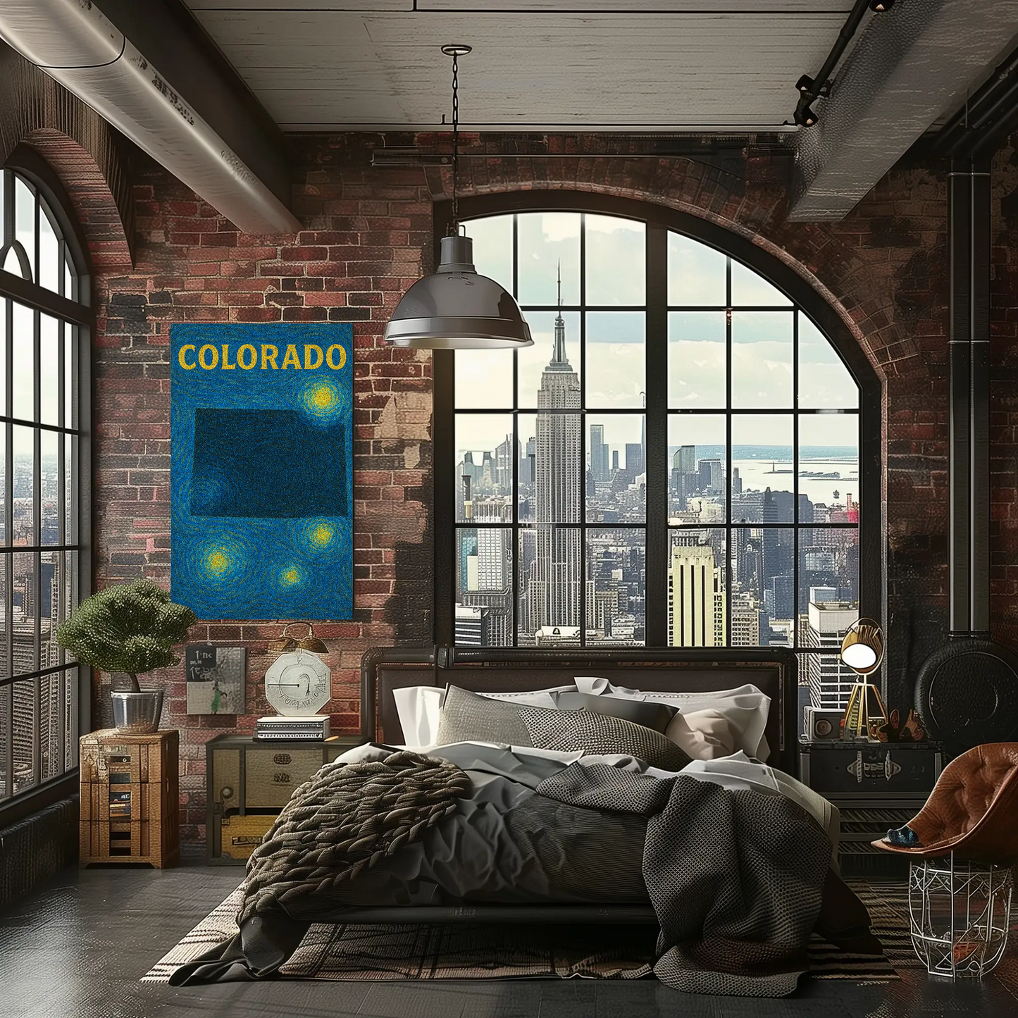 Colorado Starry Night Poster