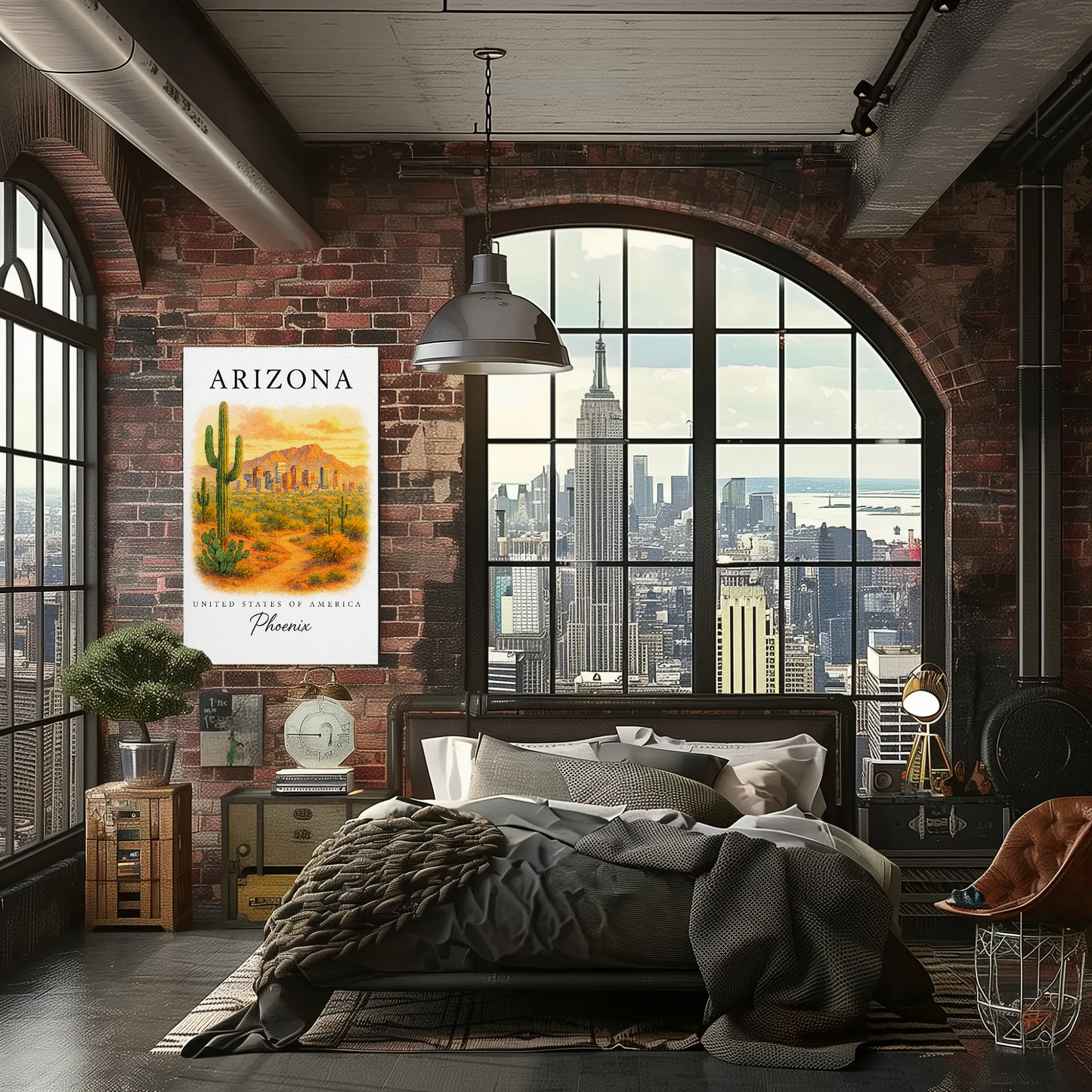 Arizona, Phoenix Signature Series Vintage Travel Poster
