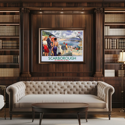 Scarborough - It's Quicker by Rail Poster