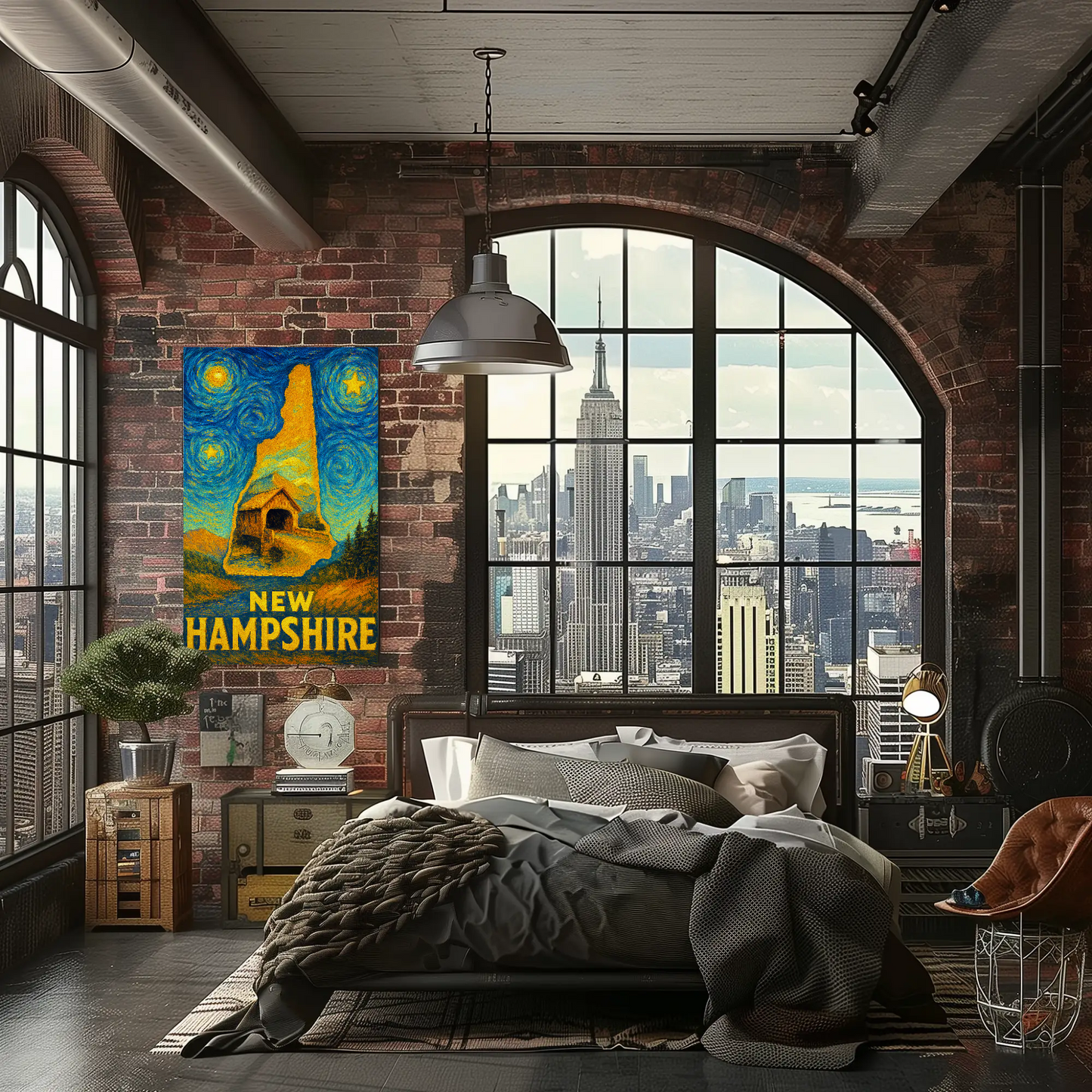 New Jersey Starry Night Poster