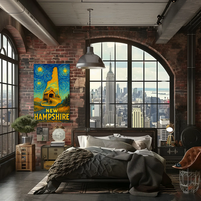 New Jersey Starry Night Poster