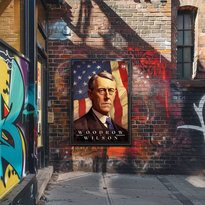 Woodrow Wilson 28th President Of The United States Portrait