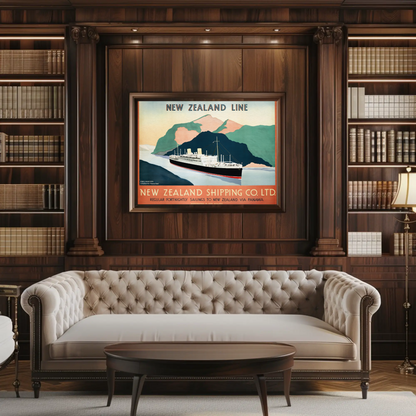 New Zealand Shipping Line Poster