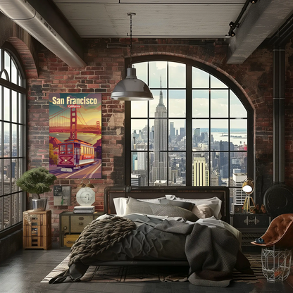San Francisco California Vintage Poster