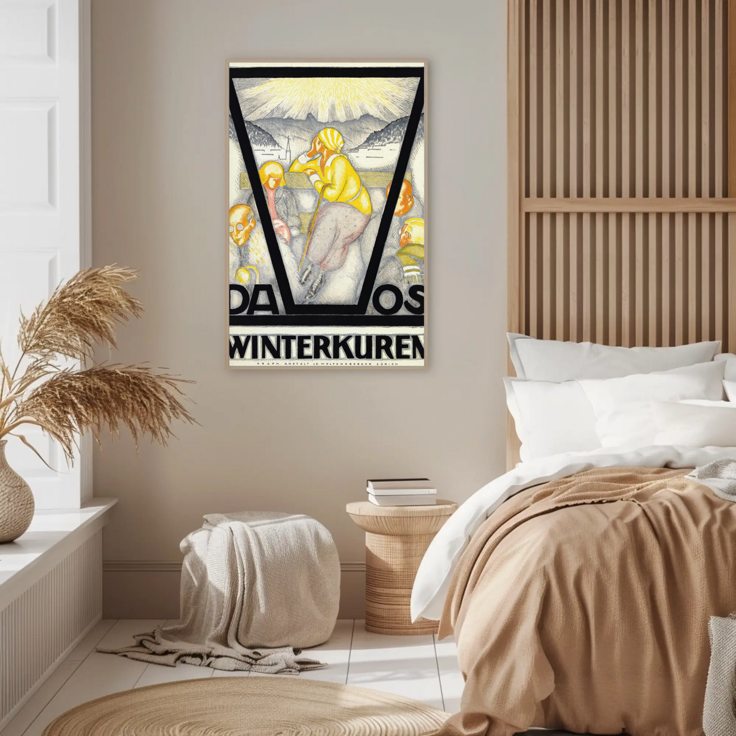 Davos Winterkuren Vintage Poster