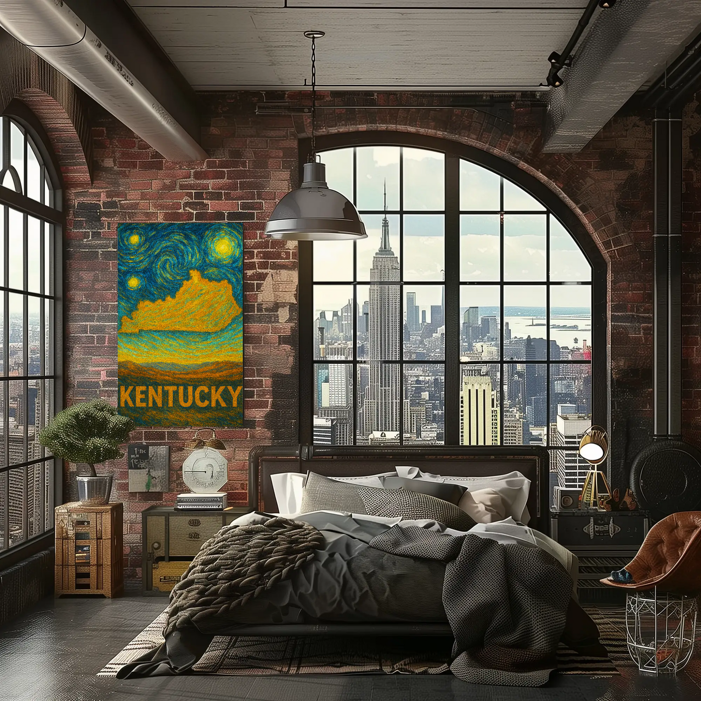 Kentucky Starry Night Poster