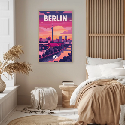 Berlin at Sunset Poster