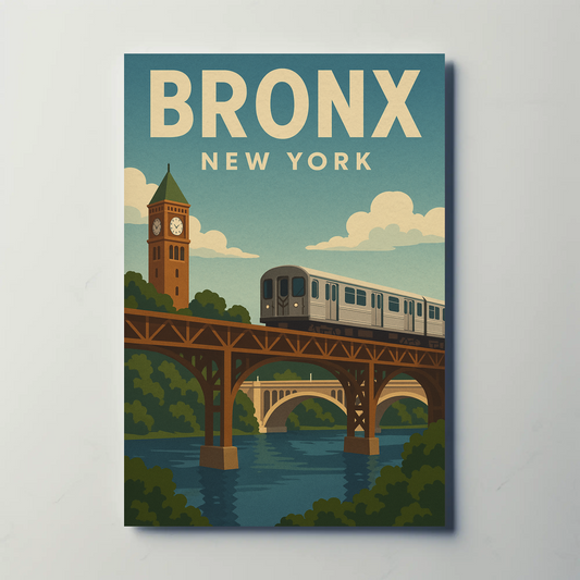 Bronx Bound: Crossing the Harlem River New York Poster