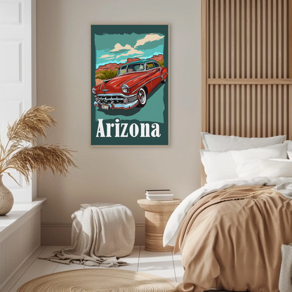 Arizona Desert Adventure Vintage Poster
