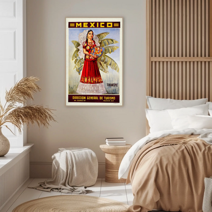 Mexico Aeronaves De Mexico 1960 Poster
