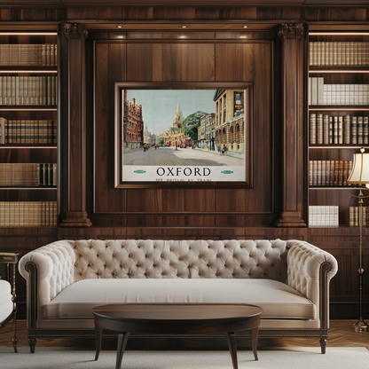 Oxford Travel by Train Poster