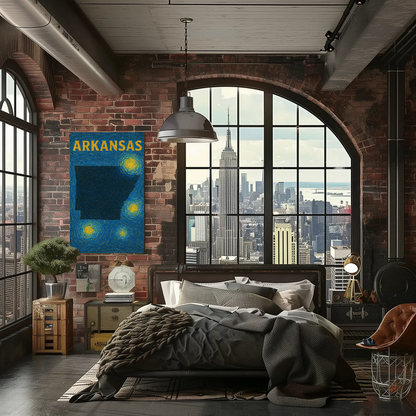 Arkansas Starry Night Poster