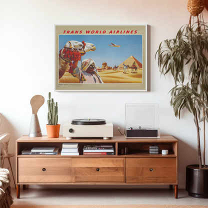 Egypt - Sphinx and Pyramids at Giza Poster