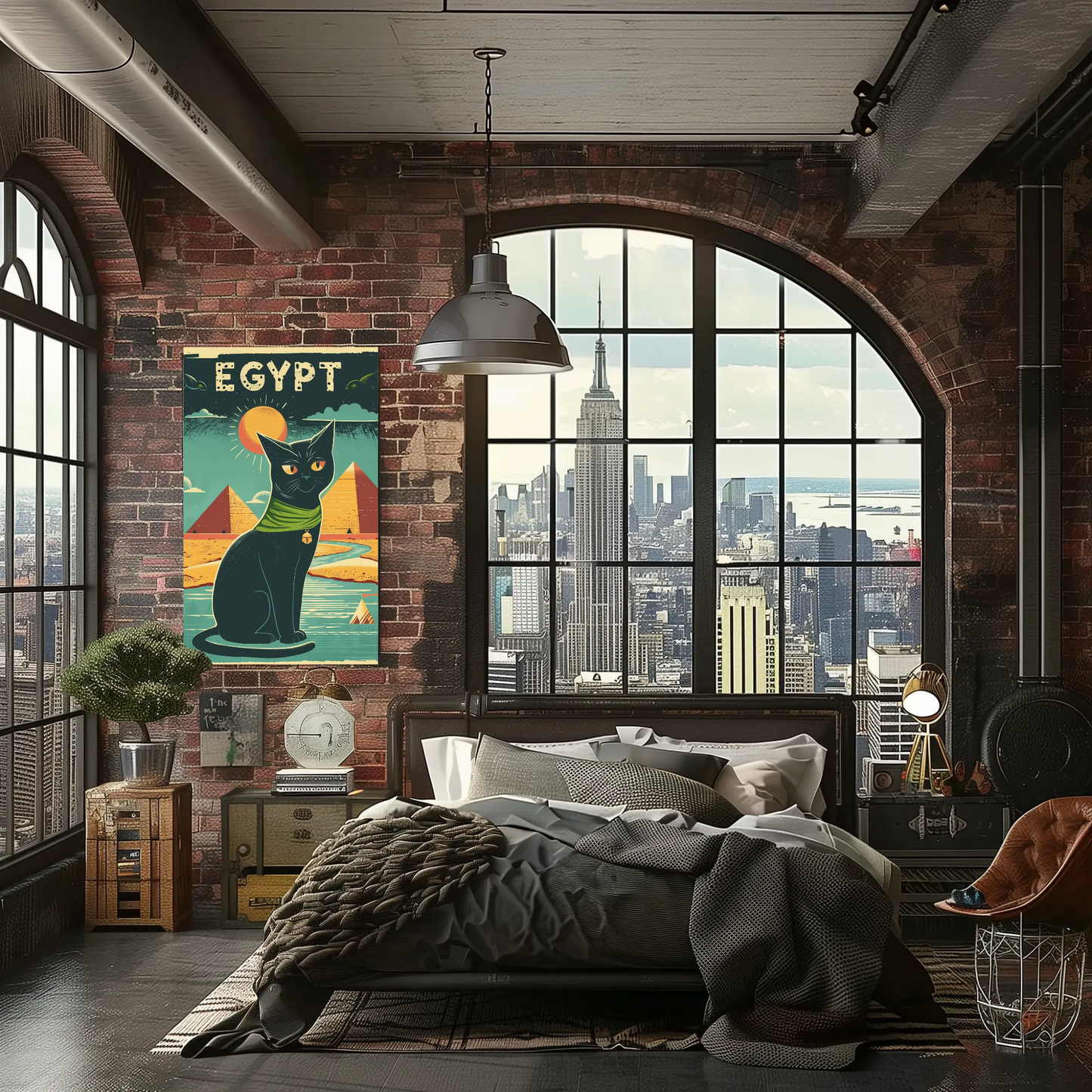 Egyptian Cat Mystique Poster