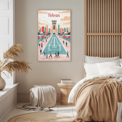 Tehran's Urban Vibes Poster