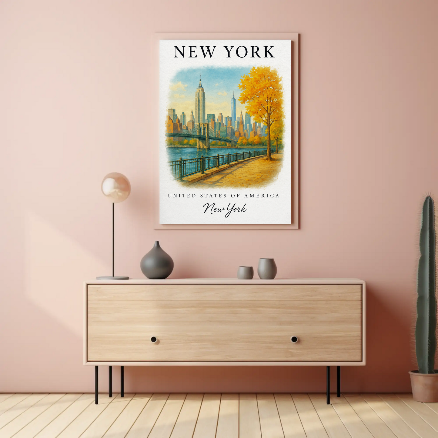 New York, New York Signature Series Vintage Travel Poster