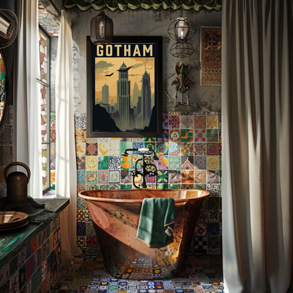 Gotham Vintage Travel Poster